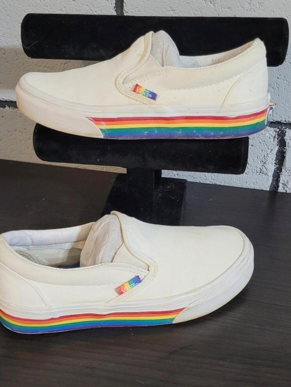 BUNDLE SALE!  Vans Rainbow slip-on Sneakers Sz 5.5